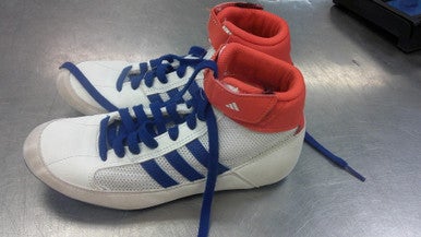 Used Adidas Wrestling Shoes White Junior 04 11339-S000196654