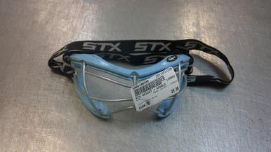 Used STX 4SIGHT + GOGGLE Lacrosse Facial Protect Royal Blue MD 11339-S000196499