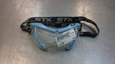 Used STX 4SIGHT + GOGGLE Lacrosse Facial Protect Royal Blue MD 11339-S000196499