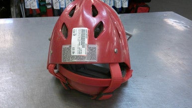 Used Louisville Slugger CATCHER HELMET Catchers Helmet w/Mask Red SM 11339-S000196467