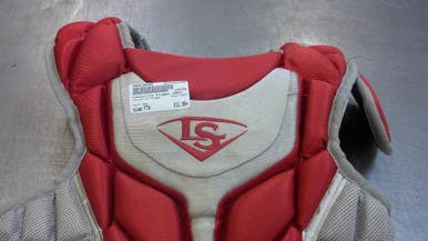 Used Louisville Slugger CHEST Catchers Chest Protector Red Youth 11339-S000196465