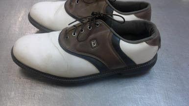 Used Foot Joy Mens Golf Shoes White Senior 11.5 11339-S000196697