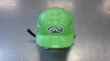 Used Rawlings HELMET Batting Helmet No Mask Green MD 11339-S000194329