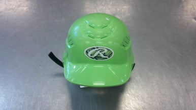 Used Rawlings HELMET Batting Helmet No Mask Green MD 11339-S000194329