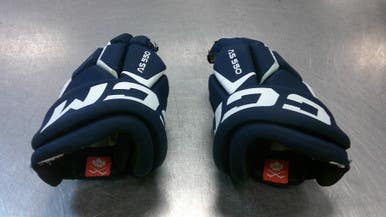 Used CCM AS550 Youth Gloves Navy Blue 10" 11339-S000194233