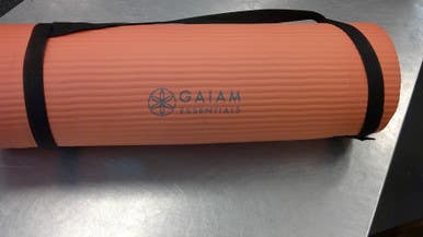 Used Gaiam Yoga Mat Orange 11339-S000194224