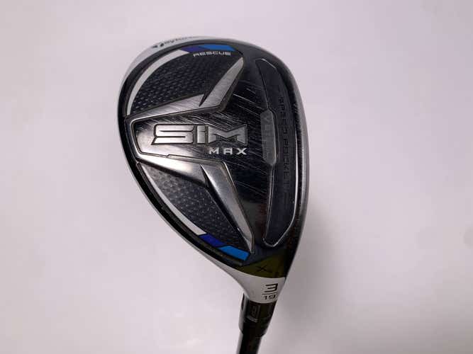 TaylorMade SIM MAX 3 Hybrid 19* Fujikura Ventus Blue 6R Regular Graphite Mens RH