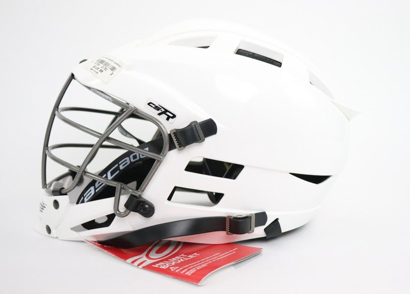 Cascade CS-R Lacrosse Helmet Youth White New NWT One Size Face Mask Read1