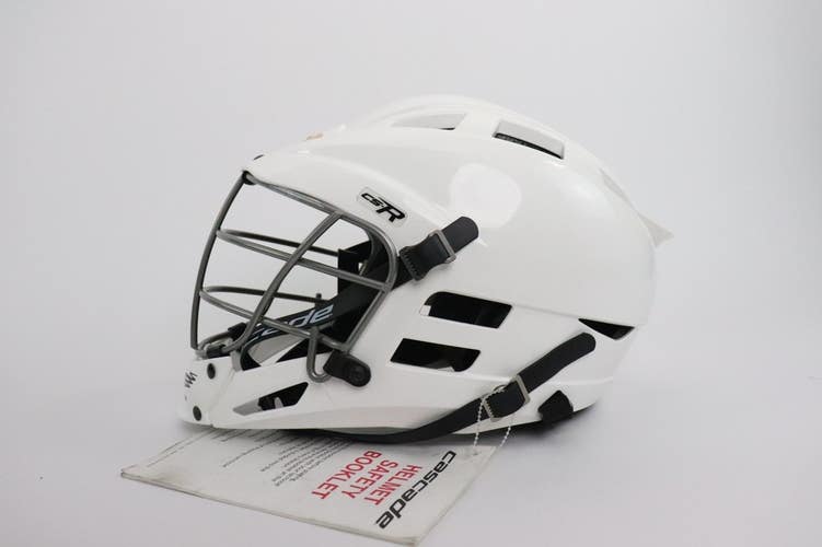 Cascade CS-R Lacrosse Helmet Youth White New NWT One Size Face Mask Read2