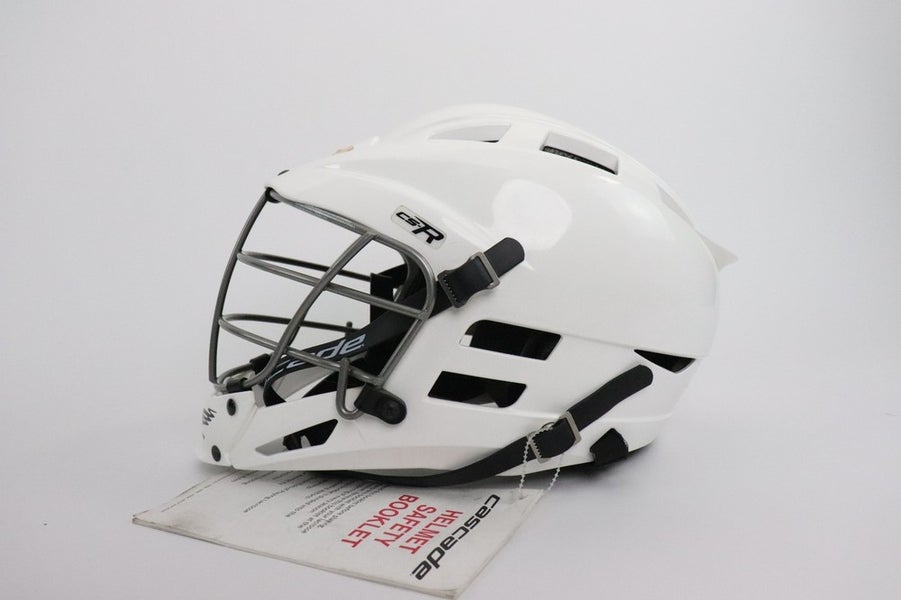 Cascade CS-R Lacrosse Helmet Youth White New NWT One Size Face Mask Read2
