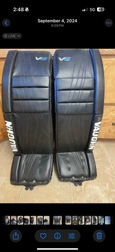 34" Vaughn Velocity V9 Goalie Leg Pads (Used)