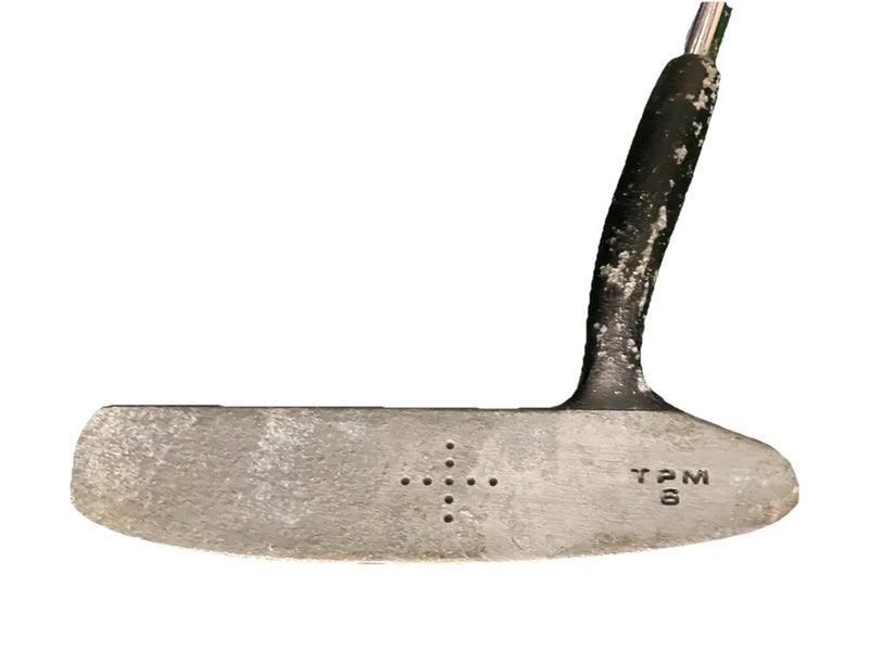 Spalding T.P. Mills 8 Blade Putter Steel 35" RH Shaft Label And Original Grip