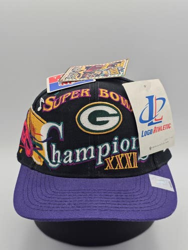 NEW Vintage Green Bay Packers Super Bowl XXXI Champions NFL Hat Cap Snapback