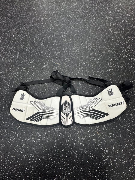 Used Brine Lacrosse Rib Pads White MD 11849-S000033824