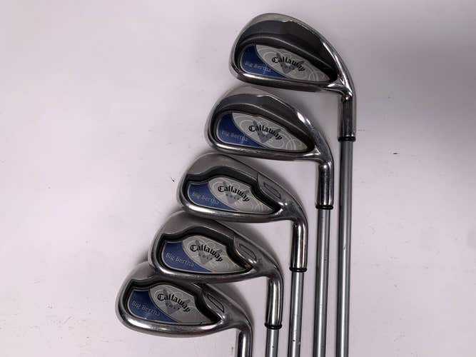 Callaway Big Bertha 2006 Iron Set 6-PW+SW 55g Ladies Graphite RH-Missing 9 Iron