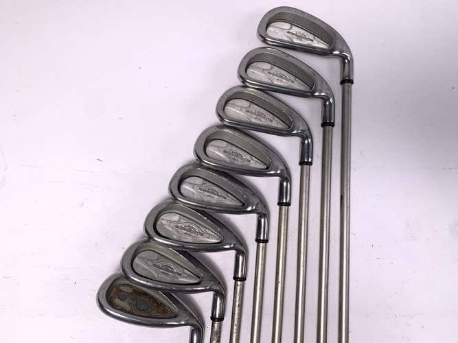 Callaway X-14 Iron Set 5-PW+SW+LW Steelhead X-14 Gems Ladies Graphite Womens RH