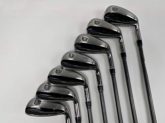 Wilson Launch Pad Iron Set 5-PW+GW Even Flow 5.0 55g Senior Graphite Mens RH