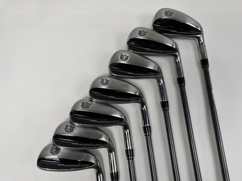 Wilson Launch Pad Iron Set 5-PW+GW Even Flow 5.0 55g Senior Graphite Mens RH