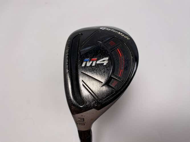 TaylorMade M4 3 Hybrid 19* Fujikura Atmos 7S Stiff Graphite Mens LH