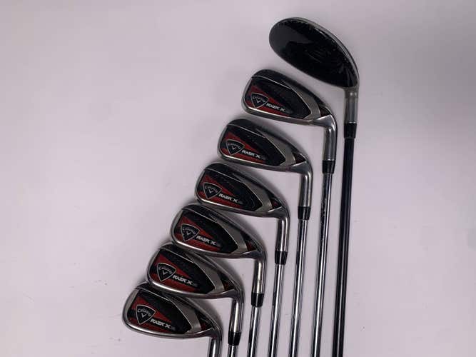 Callaway Razr X HL Combo Iron Set 4 HYB+5 Iron-PW Uniflex Steel Mens RH