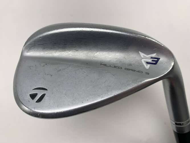 TaylorMade Milled Grind 3 Raw Chrome Wedge 52* 9 Fujikura Air Speeder Regular RH