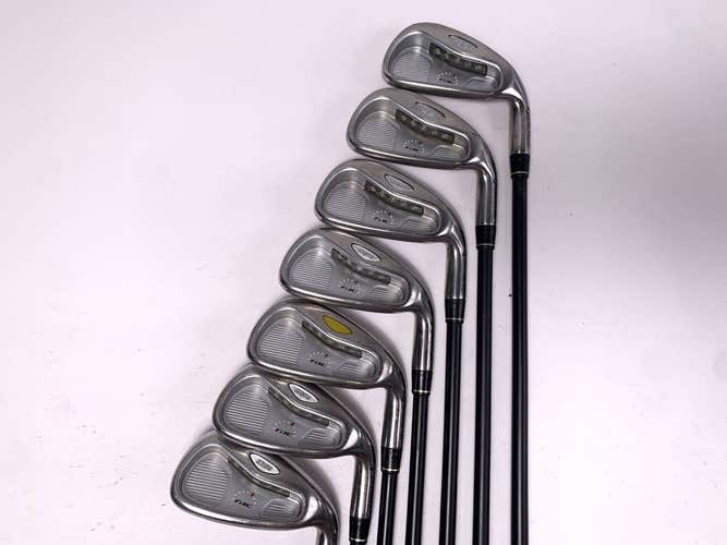 TaylorMade Rac OS 2005 Iron Set 3-9 UG65 Regular Steel Mens RH Oversize Grips