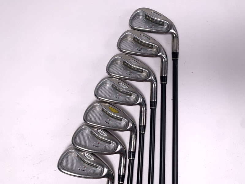 TaylorMade Rac OS 2005 Iron Set 3-9 UG65 Regular Steel Mens RH Oversize Grips