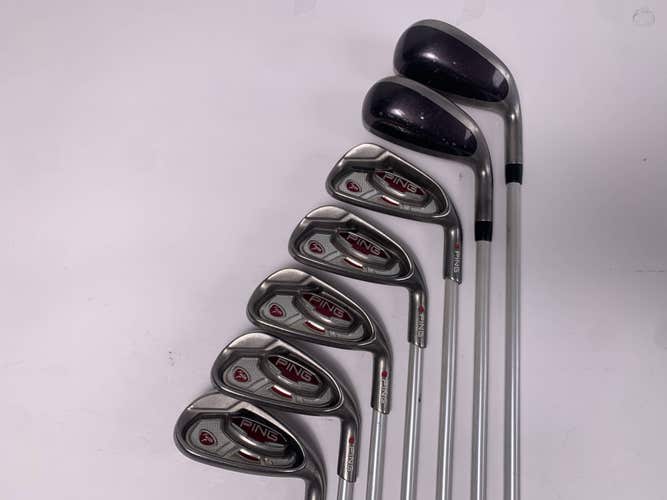 Ping Faith Iron Set 5-PW+SW Red Dot 1* Flat ULT200 Ladies Graphite Womens RH