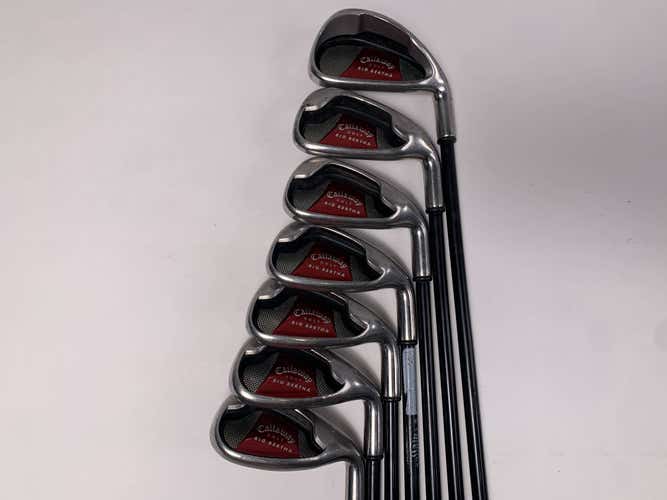 Callaway Big Bertha 2008 Iron Set 4-PW+SW 75g Stiff Graphite Mens RH No 5i