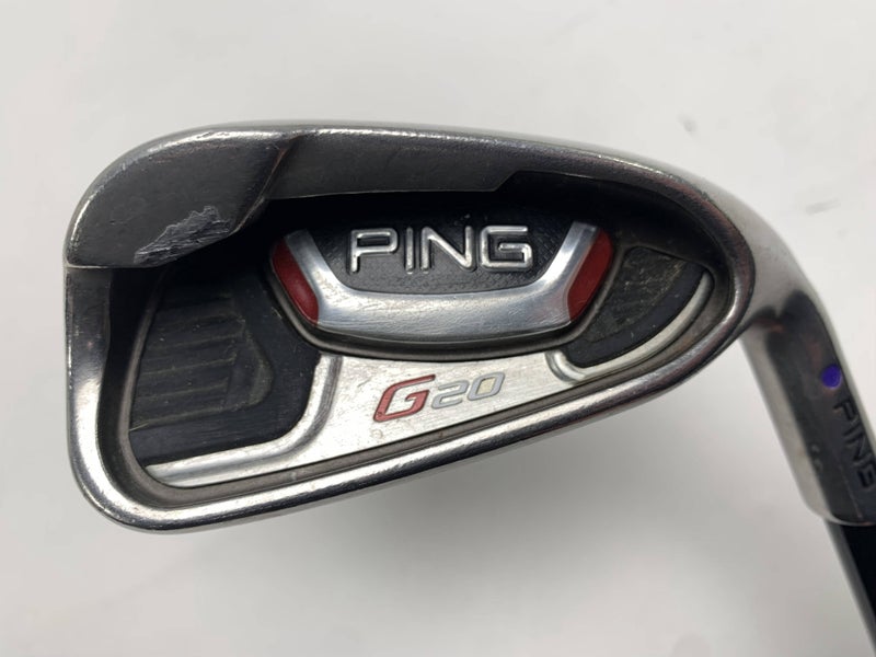 Ping G20 Single 7 Iron Purple Dot 1.5* Flat Kuro Kage 70g Regular RH