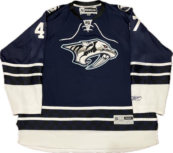Nashville Predators Navy Alexander Radulov Reebok NHL Hockey Jersey Size 4XL