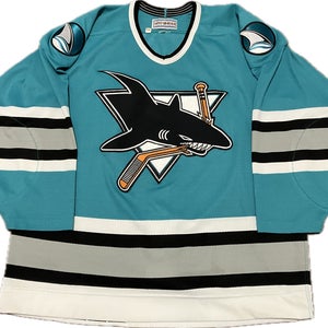 San Jose Sharks Blank CCM Center Ice NHL Hockey Jersey Size 48