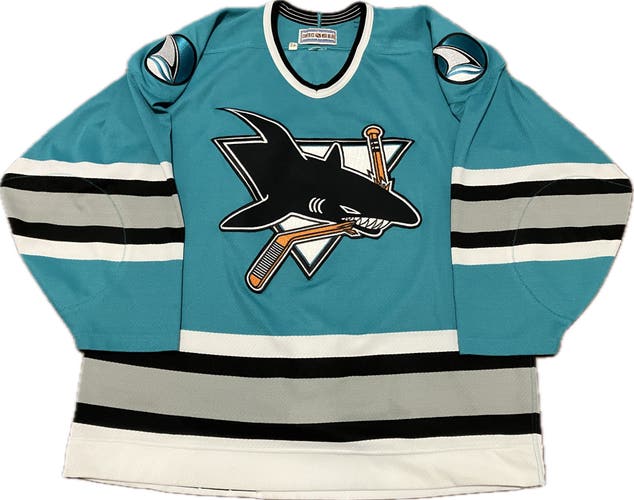 San Jose Sharks Blank CCM Center Ice NHL Hockey Jersey Size 48