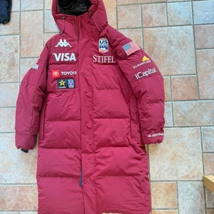 US Ski Team Long Puffy Coat Size Medium Unisex