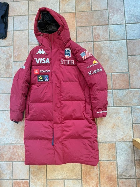US Ski Team Long Puffy Coat Size Medium Unisex