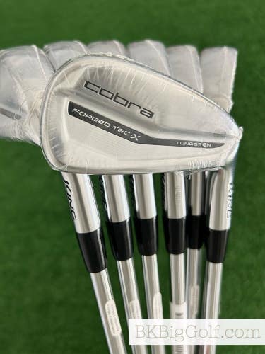NEW Cobra King Forged Tec X 23 Iron Set 5-G / KBS Tour Lite Stiff