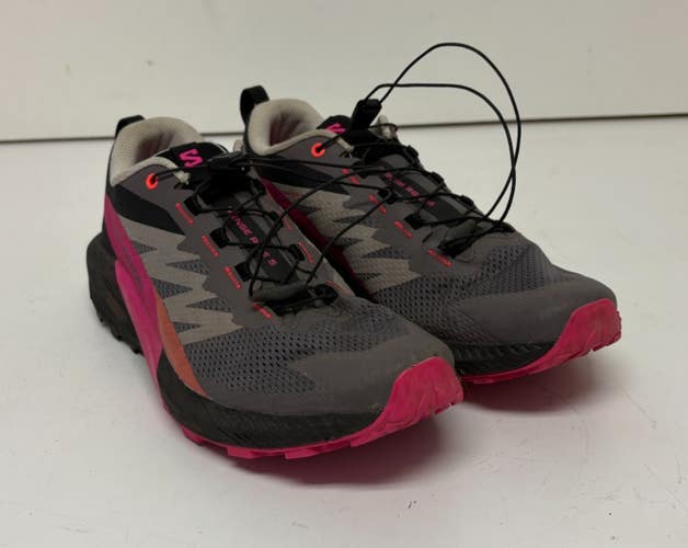 Salomon Sense Ride 5 Plum Kitten Pink Glow Running Shoes US Men's 11 EU 45-1/3