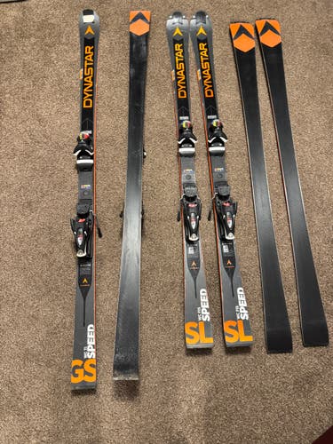 Unisex Racing 170 cm Dynastar Speed WC FIS GS Skis With Bindings Max Din 12 (Used)