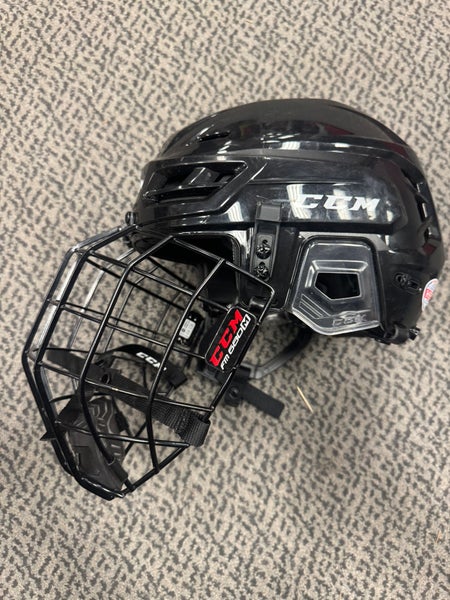 Medium Black CCM Tacks 310 Helmet (Used)