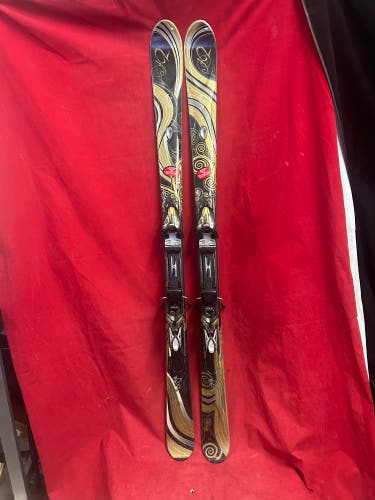 K2 One Luv 156 cm All Mountain Skis With Bindings (Used) bindings: Marker, range: 270-322