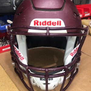 USED RIDDELL FLEX ADULT HELMET - MEDIUM - FLAT METALLIC MAROON