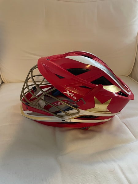 Cascade XRS Lacrosse Helmet - Red with Chrome Facemask (retail: $350)