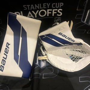 Brand New Pro Stock Bauer Supreme Shadow Pro Goalie Glove & Blocker Set Akhtyamov
