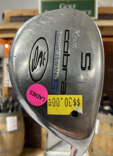 Cobra King TRANSITIONS #5 Hybrid 37.5" ALDILA Ladies Flex Graphite Shaft RH USED