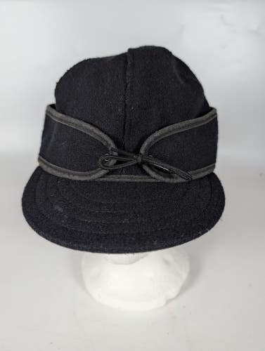 Stormy Kromer The Original Gore-Tex Wool Blend Black Cap Hat Size 7 3/8