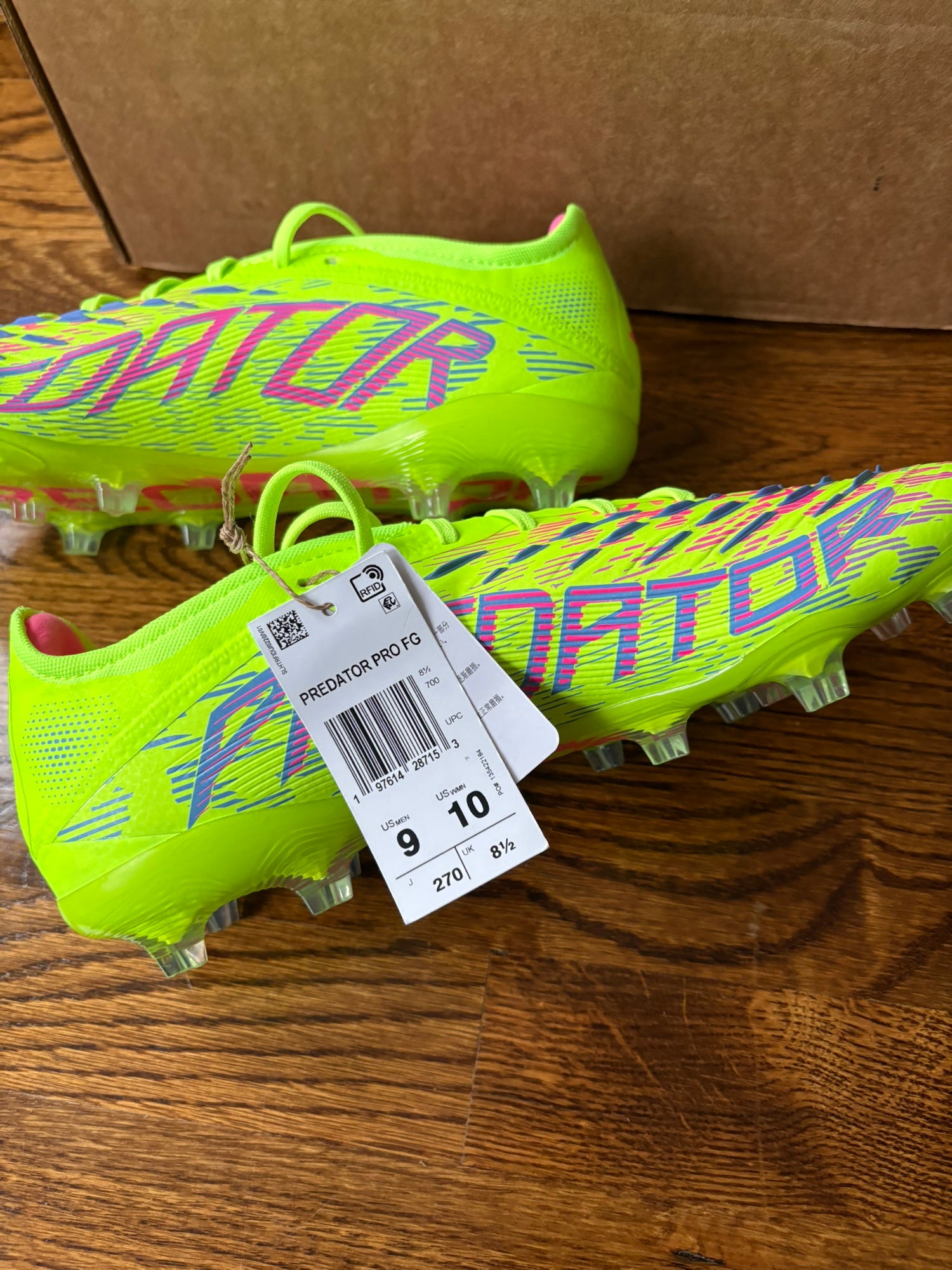 Adidas Predator Pro FG Soccer Cleats Mystic Victory Pack Green Men