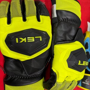 Yellow Men's Adult Large Leki WCR Venom SL 3D Race Gloves