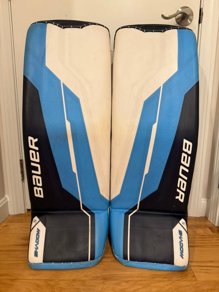 Medium Bauer Supreme Shadow Goalie Leg Pads Pro Stock (Used)
