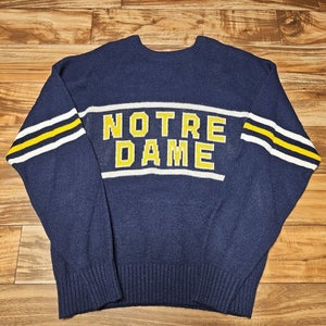 Vintage University of Notre Dame Fighting Irish Cliff Engle Sweater Size Large
