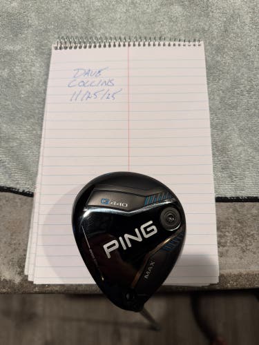 Men's 2025 Ping G440 max Left Hand Fairway Wood Stiff Flex 4 Wood (Used)
